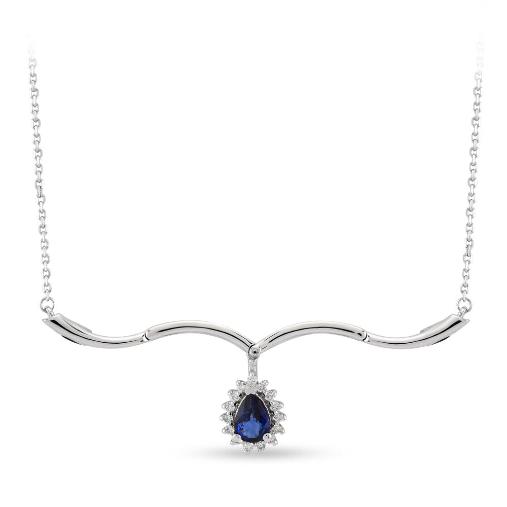 0.46 ct. Sapphire Necklace