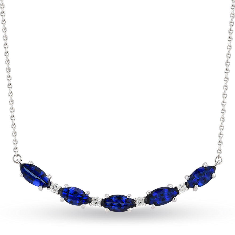 2.09 ct. Saphir Halskette