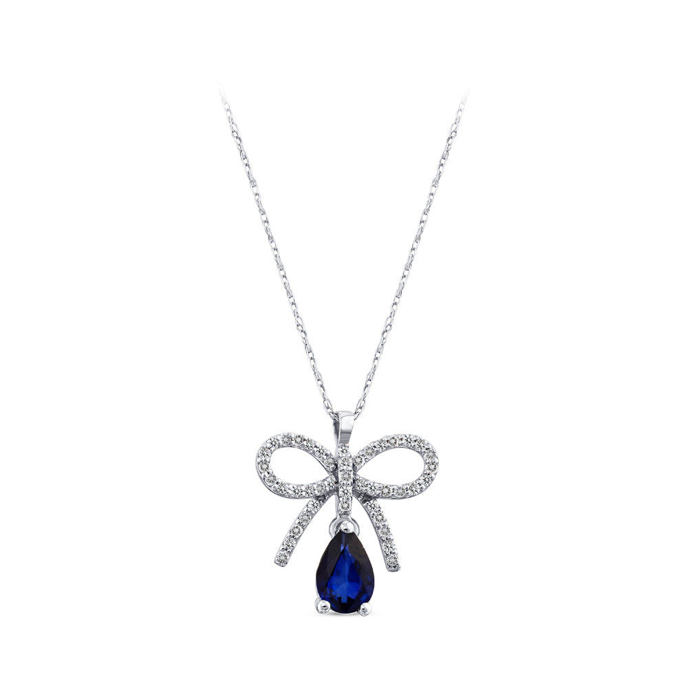 0.50 ct. Saphir Halskette