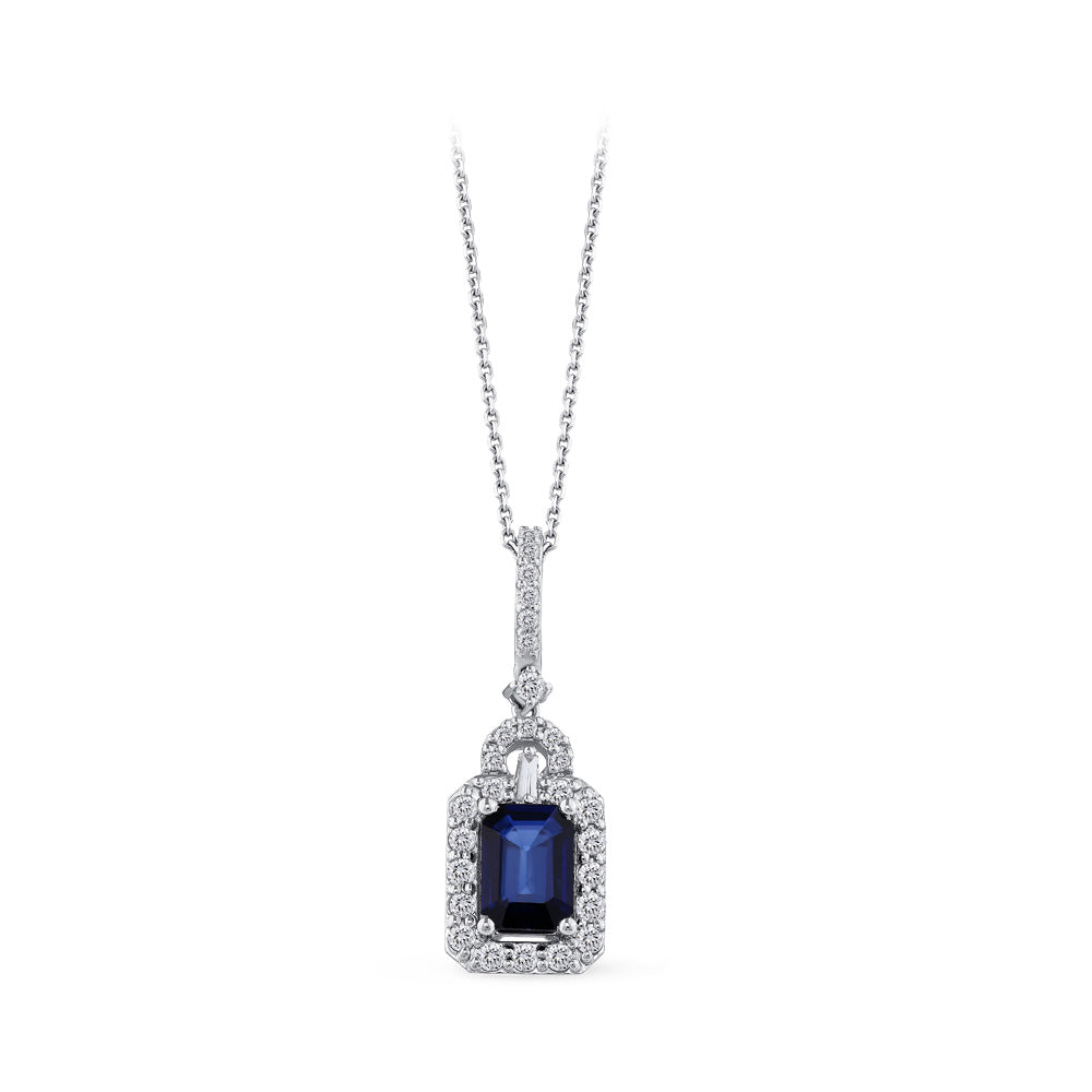 1.32 ct. Saphir Halskette