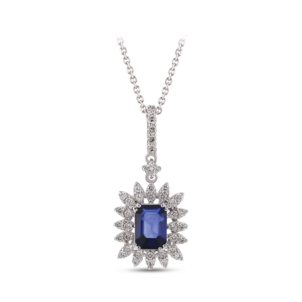 1.32 ct. Sapphire Necklace