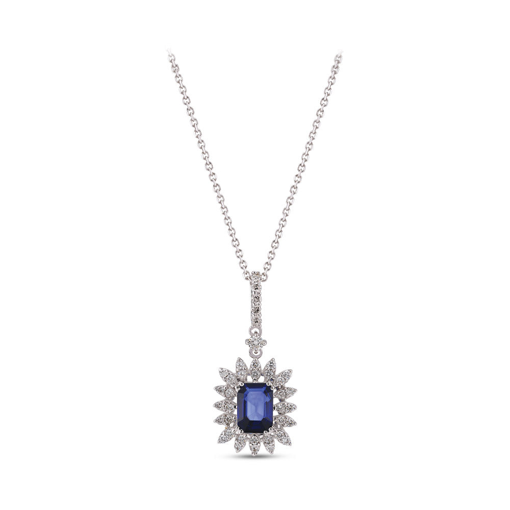 1.32 ct. Sapphire Necklace