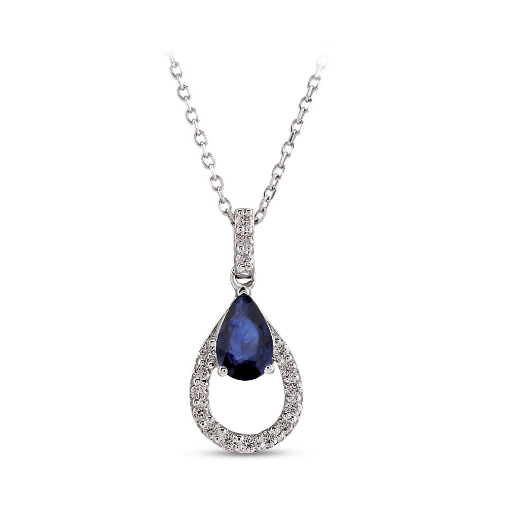 0.54 ct. Sapphire Necklace