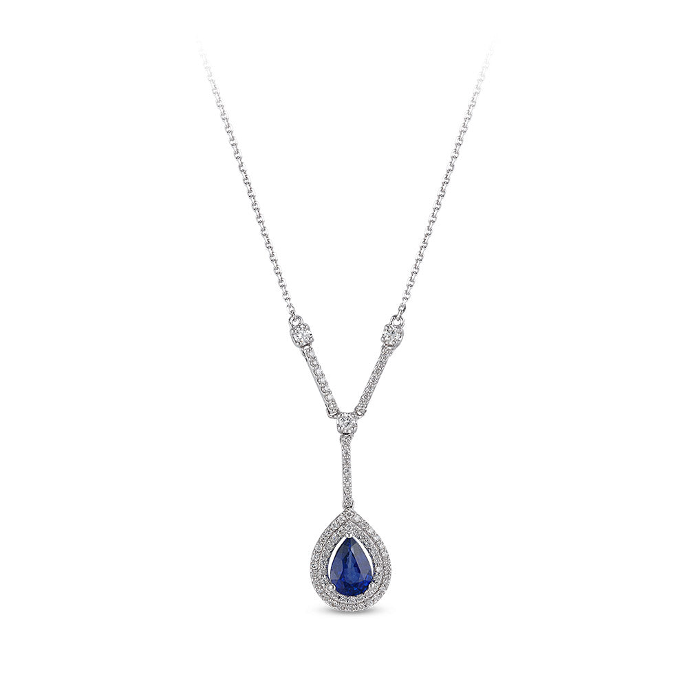 1.15 ct. Sapphire Necklace