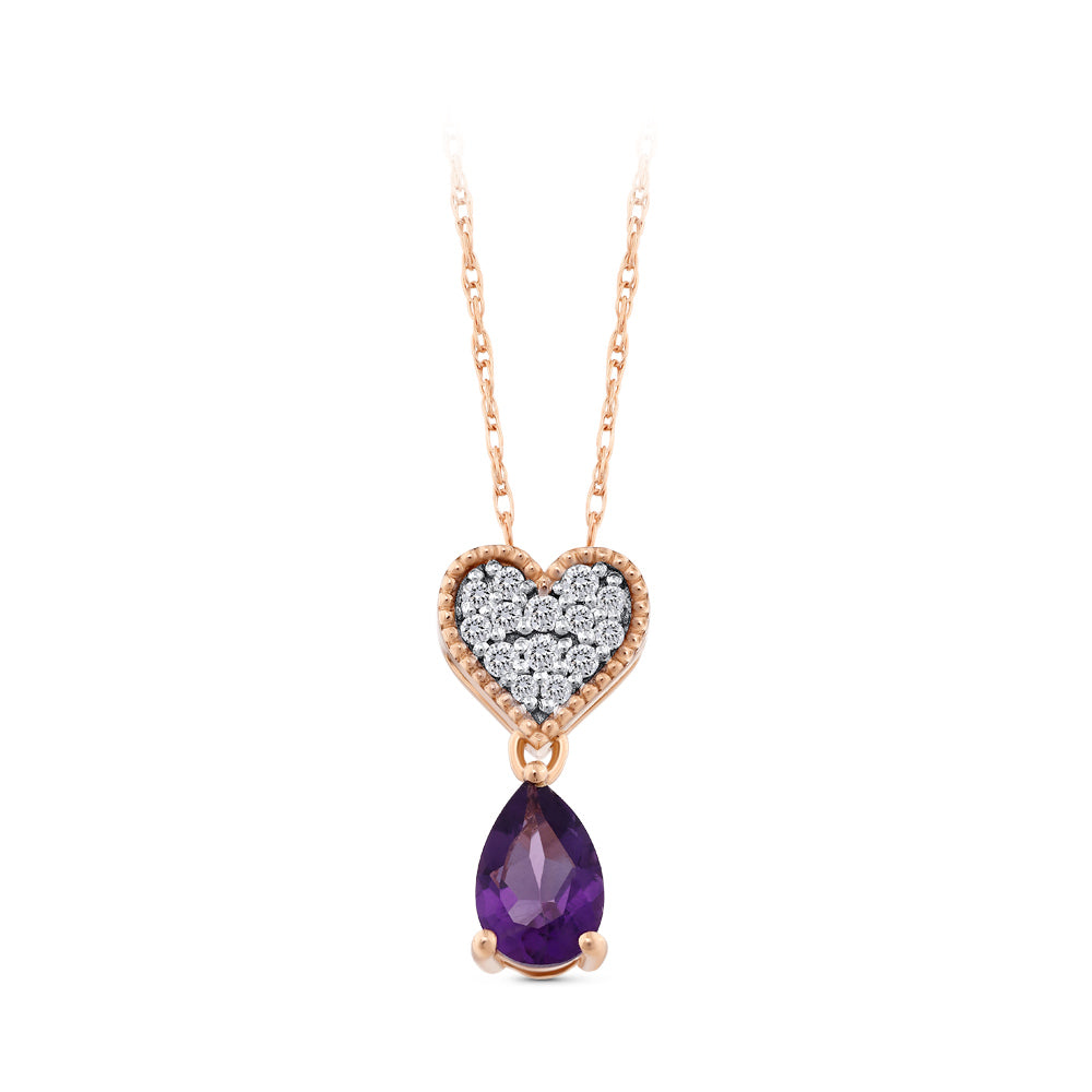 0.36 ct. Amethyst Halskette