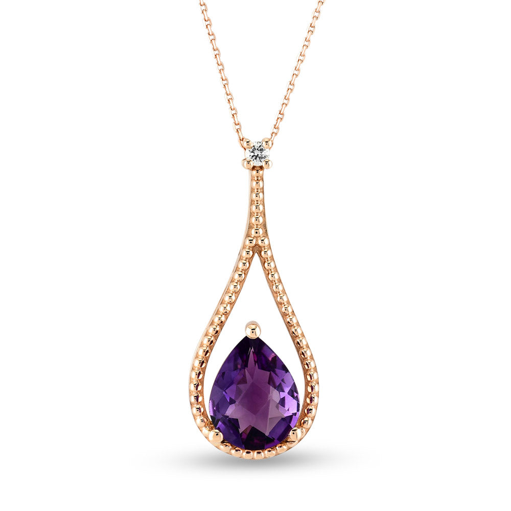 1.33 ct. Amethyst Halskette