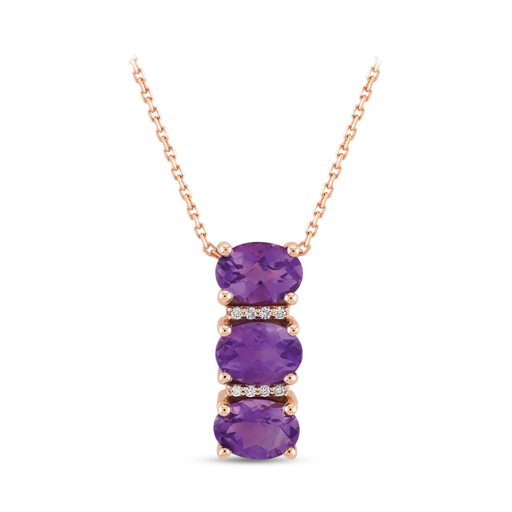 1.69 ct. Amethyst Halskette