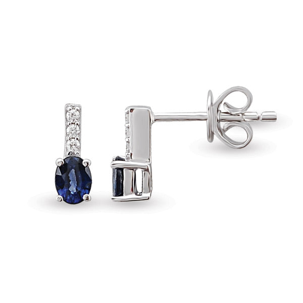 0.45 ct. Sapphire Stud Earrings