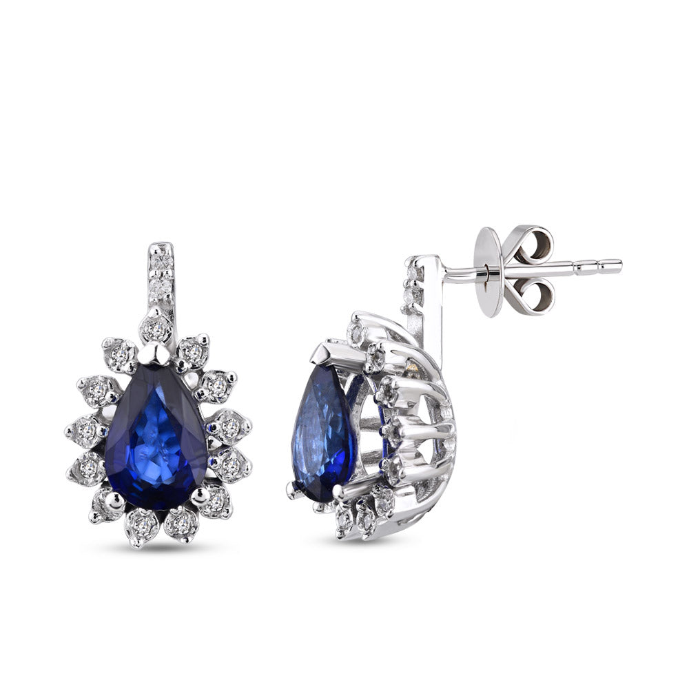 0.56 ct. Saphir Ohrringe