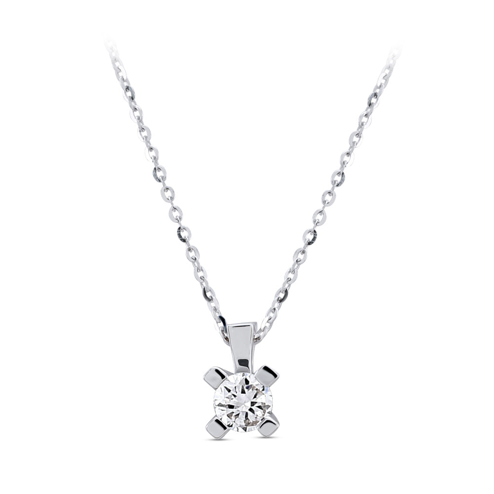 0.10 ct. Solitär Diamant Halskette