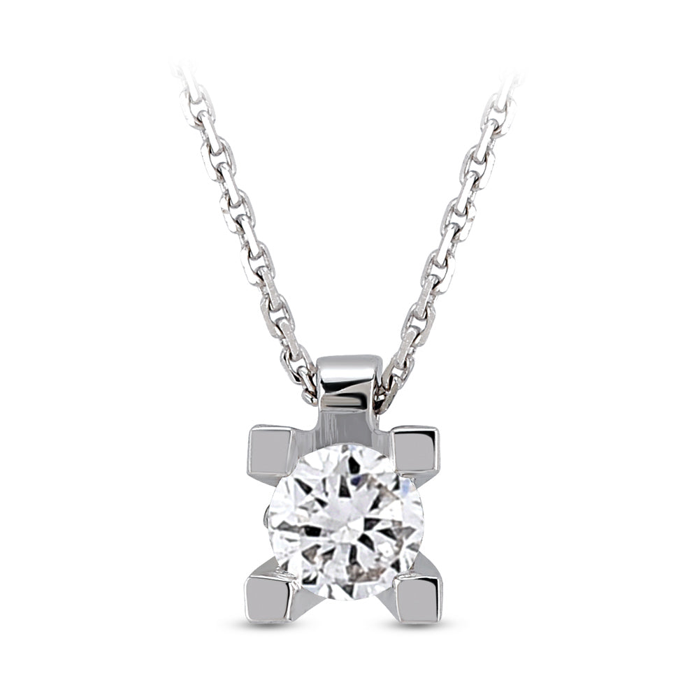 0.20 ct. Solitaire Diamond Necklace