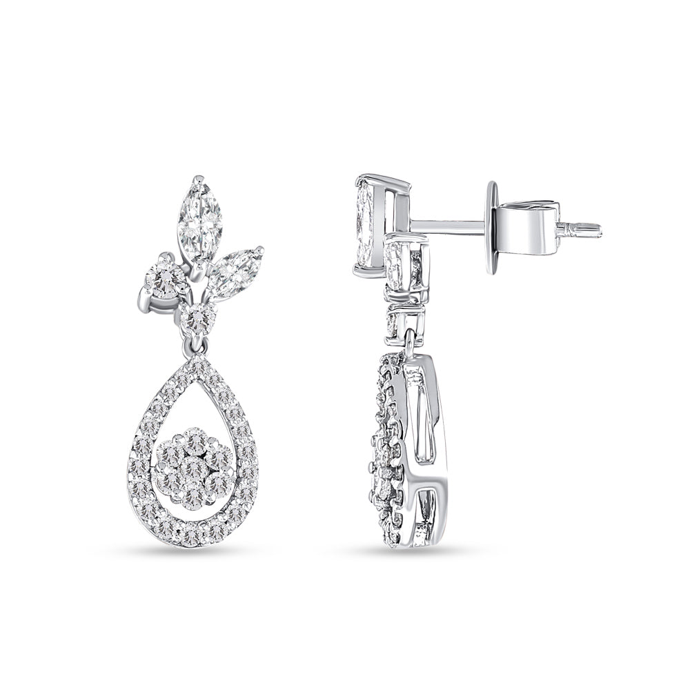 0.87 ct. Design Diamant Ohrringe