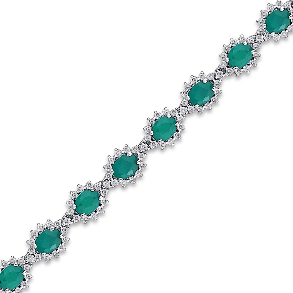 8.16 ct. Emerald Bracelet