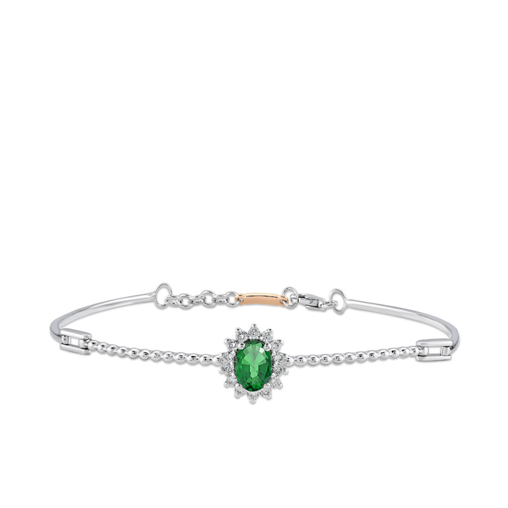 0.80 ct. Emerald Bracelet