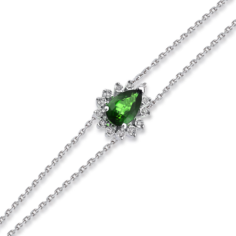 0.24 ct. Emerald Bracelet
