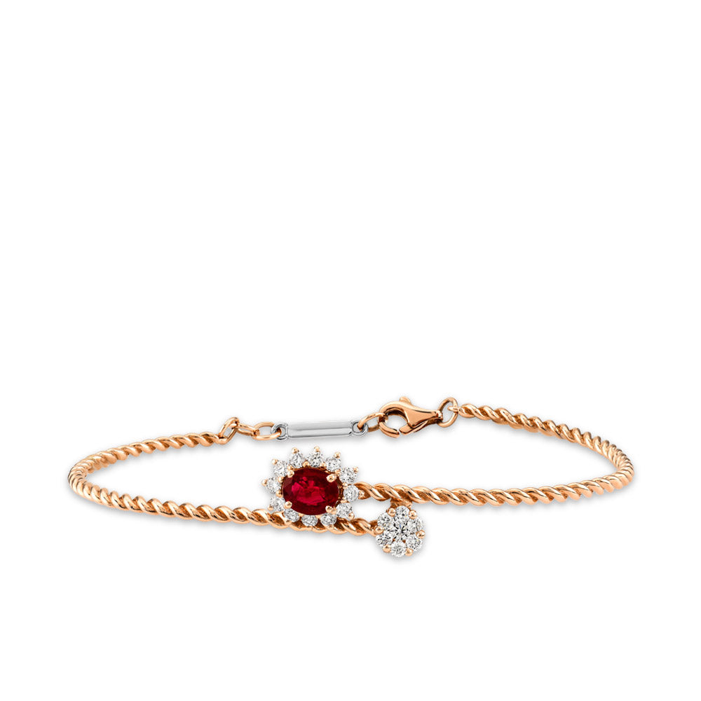 0.97 ct. Ruby Bracelet