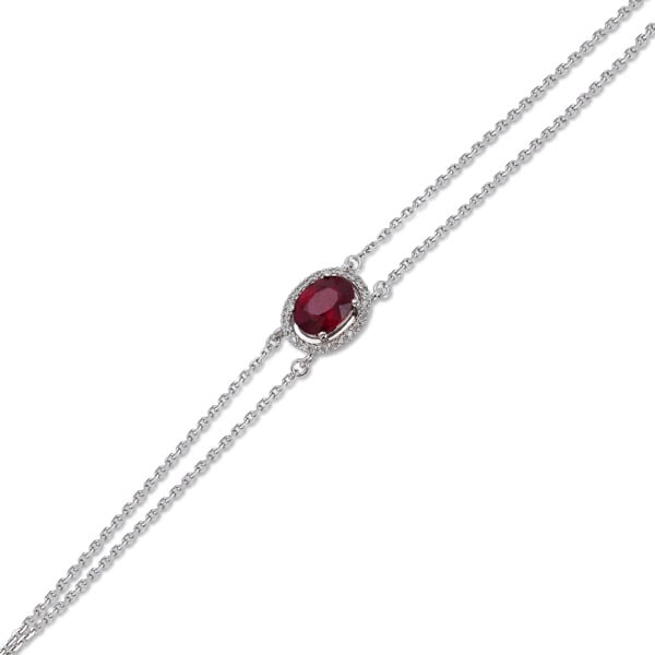 1.04 ct. Rubin Armband
