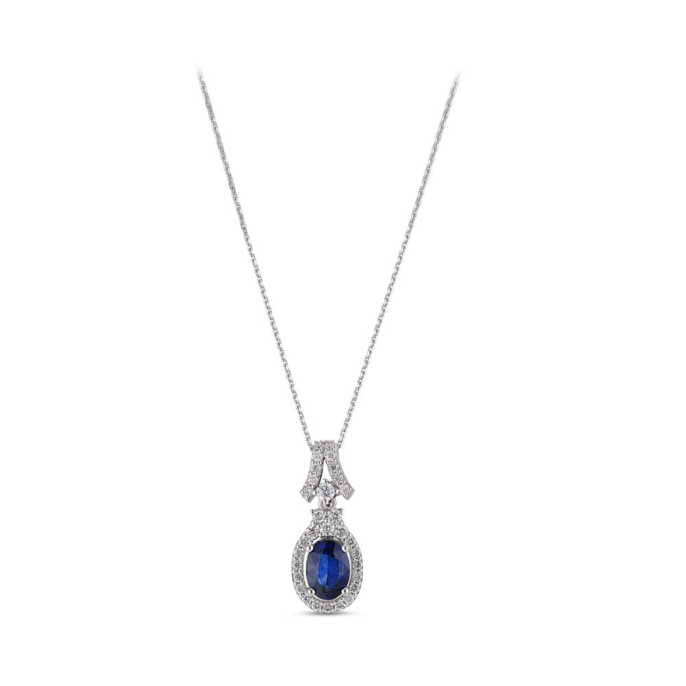 2.18 ct. Sapphire Necklace