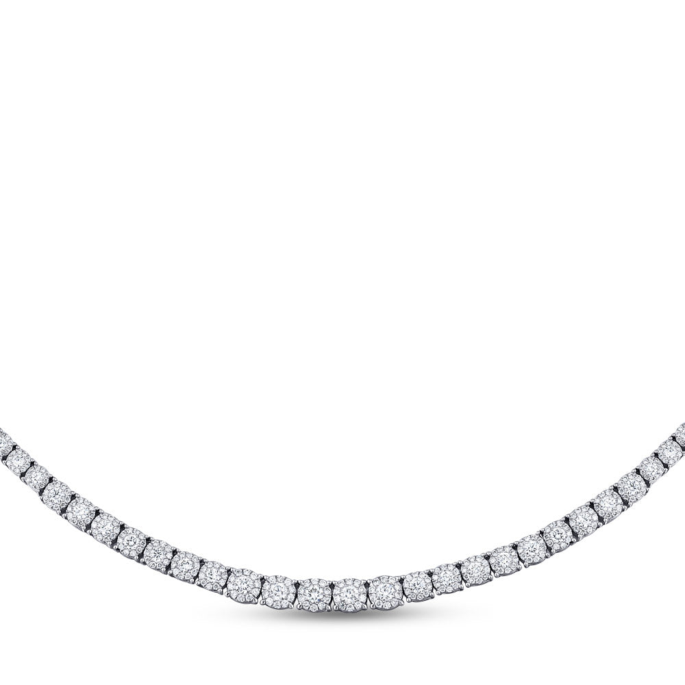 3.84 ct. Tennis Diamant Halskette