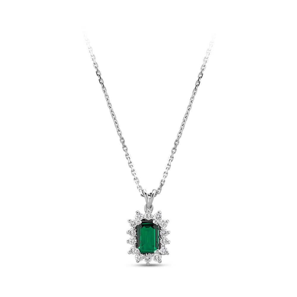 0.47 ct. Smaragd Halskette