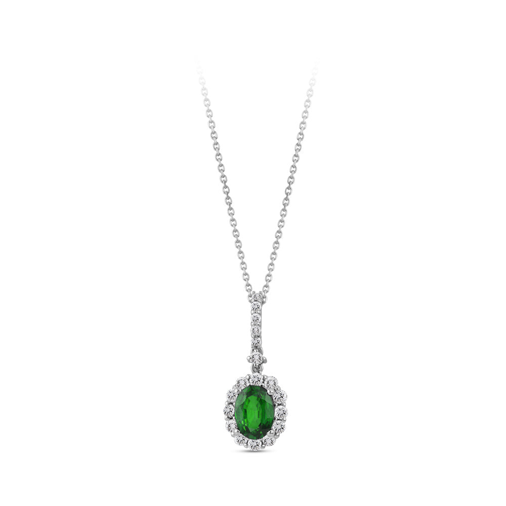 1.37 ct. Smaragd Halskette