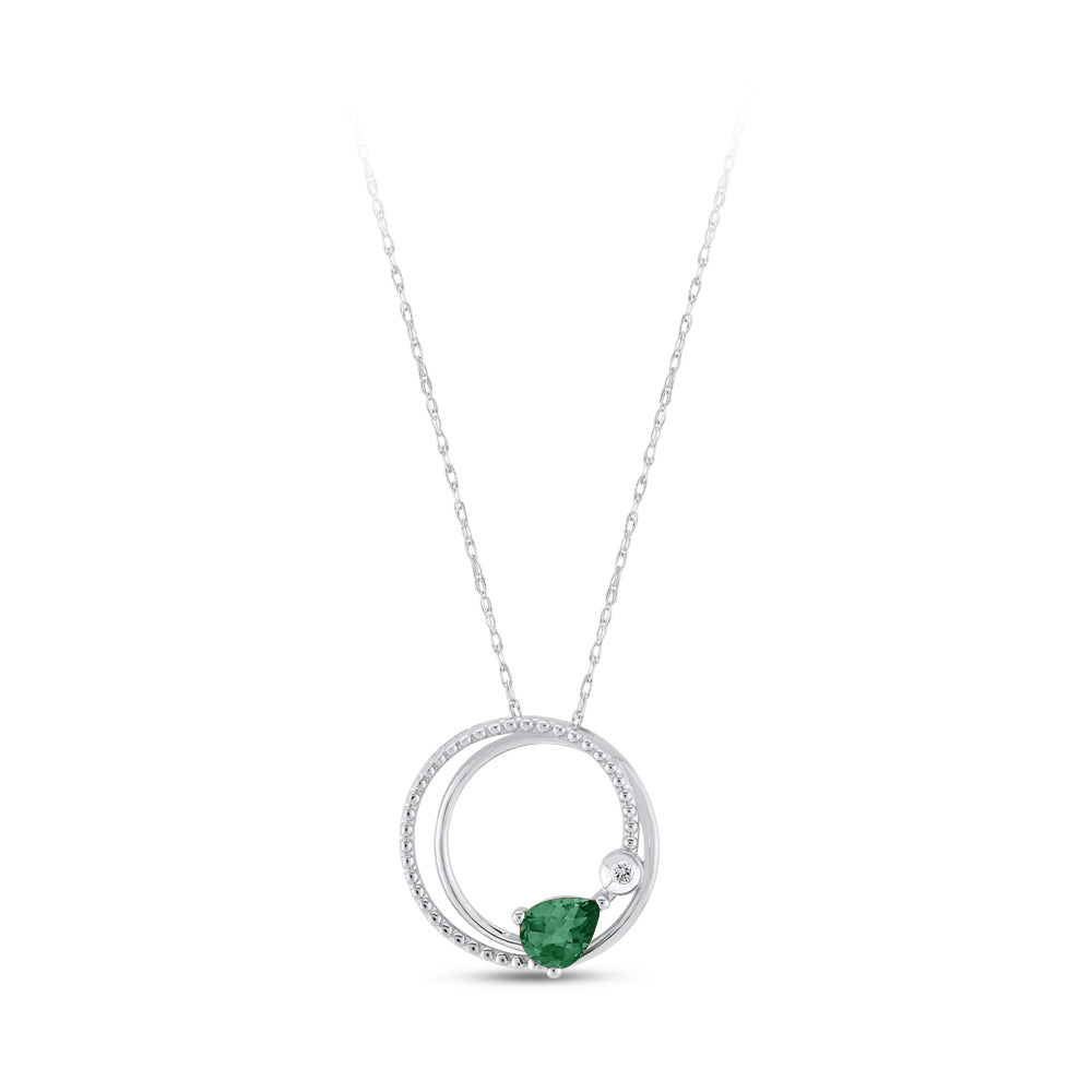0.26 ct. Smaragd Halskette