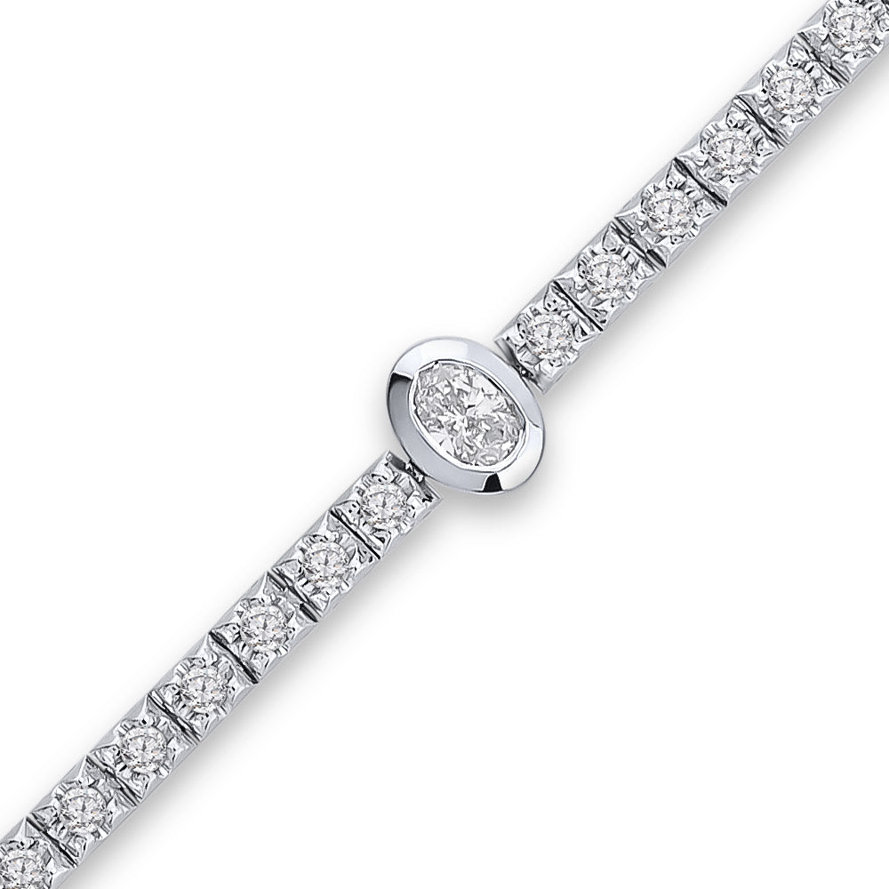 1.18 ct. Diamant Tennisarmband