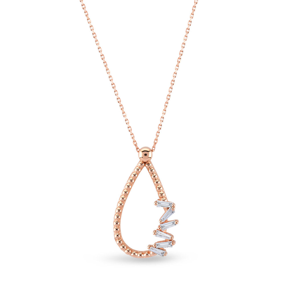 0.10 ct. Design Anhänger mit Halskette