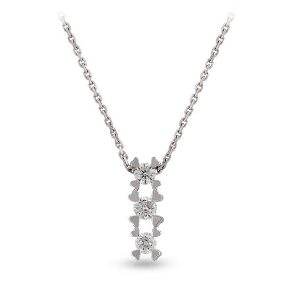 0.19 ct. Tria Diamant Halskette