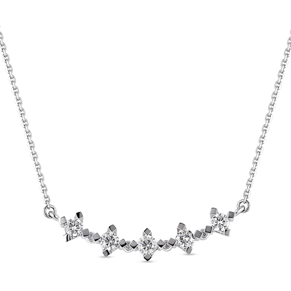 0.30 ct. Five Stones Diamond Necklace