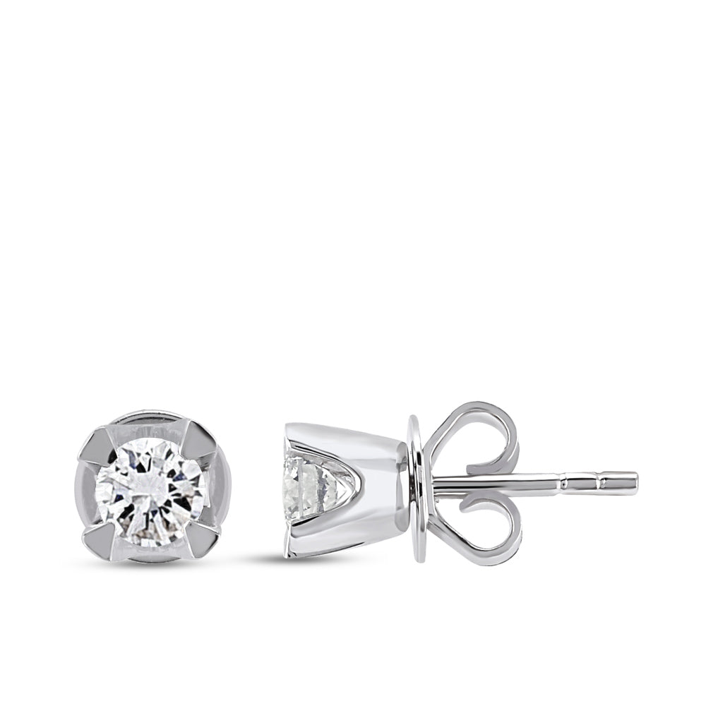 0.30 ct. Solitär Diamant Ohrstecker