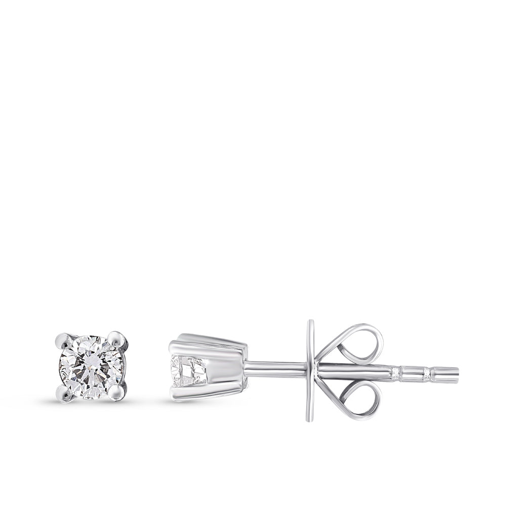0.20 ct. Solitär Diamant Ohrstecker