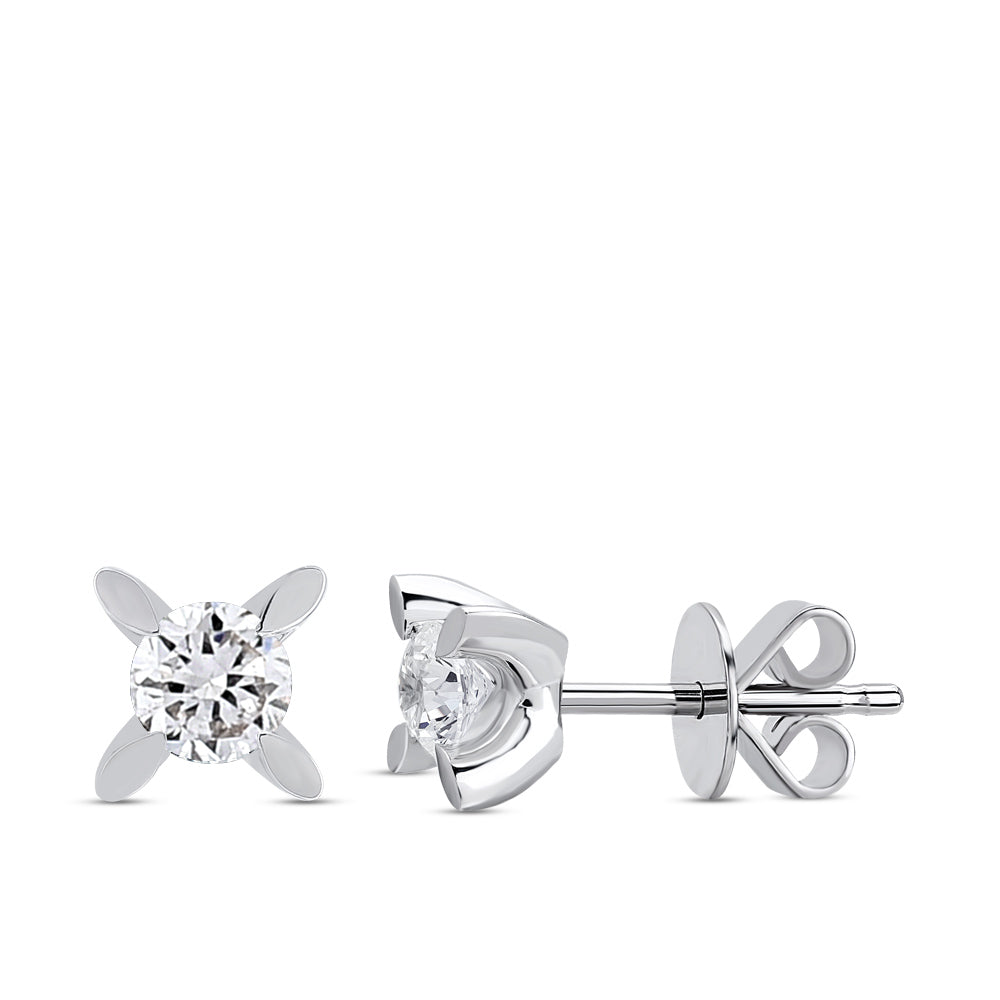 0.23 ct. Solitär Diamant Ohrstecker