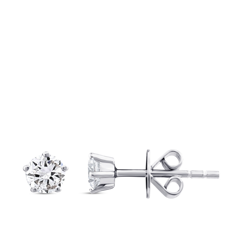 0.40 ct. Solitär Diamant Ohrstecker
