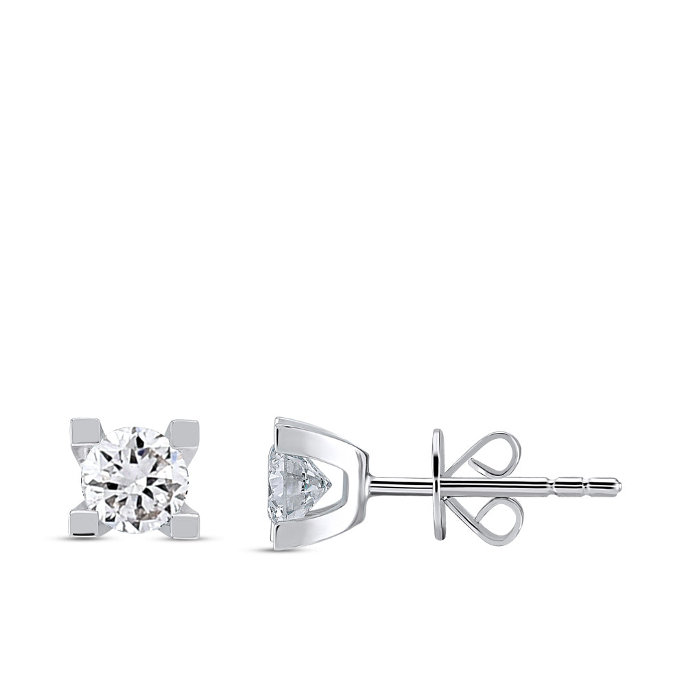 0.30 ct. Solitär Diamant Ohrstecker