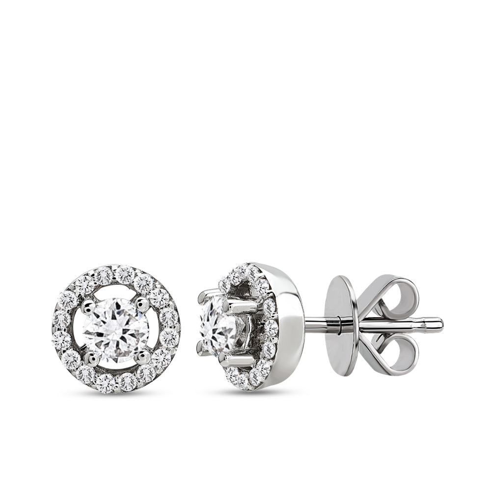 0.35 ct. Solitär Diamant Ohrstecker