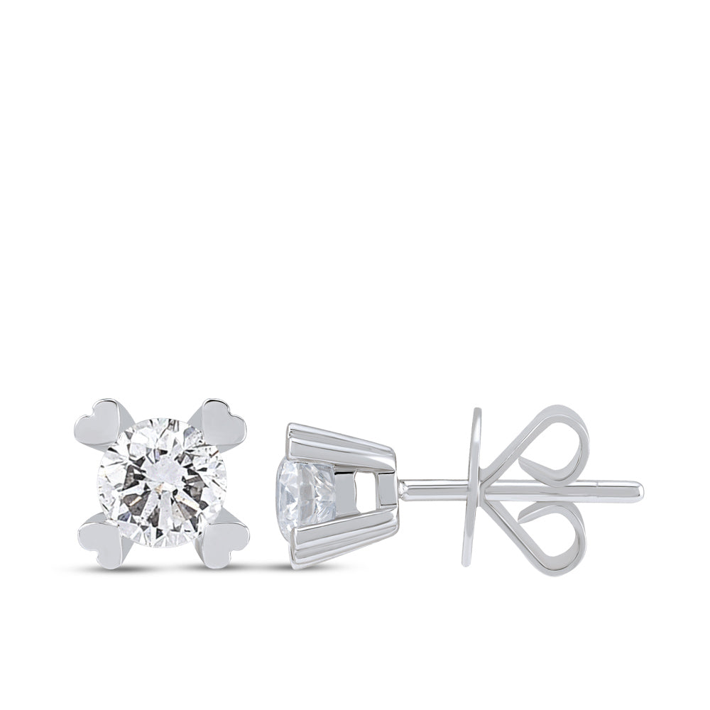 0.40 ct. Solitär Diamant Ohrstecker