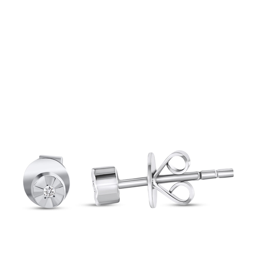 0.02 ct. Solitär Diamant Ohrstecker