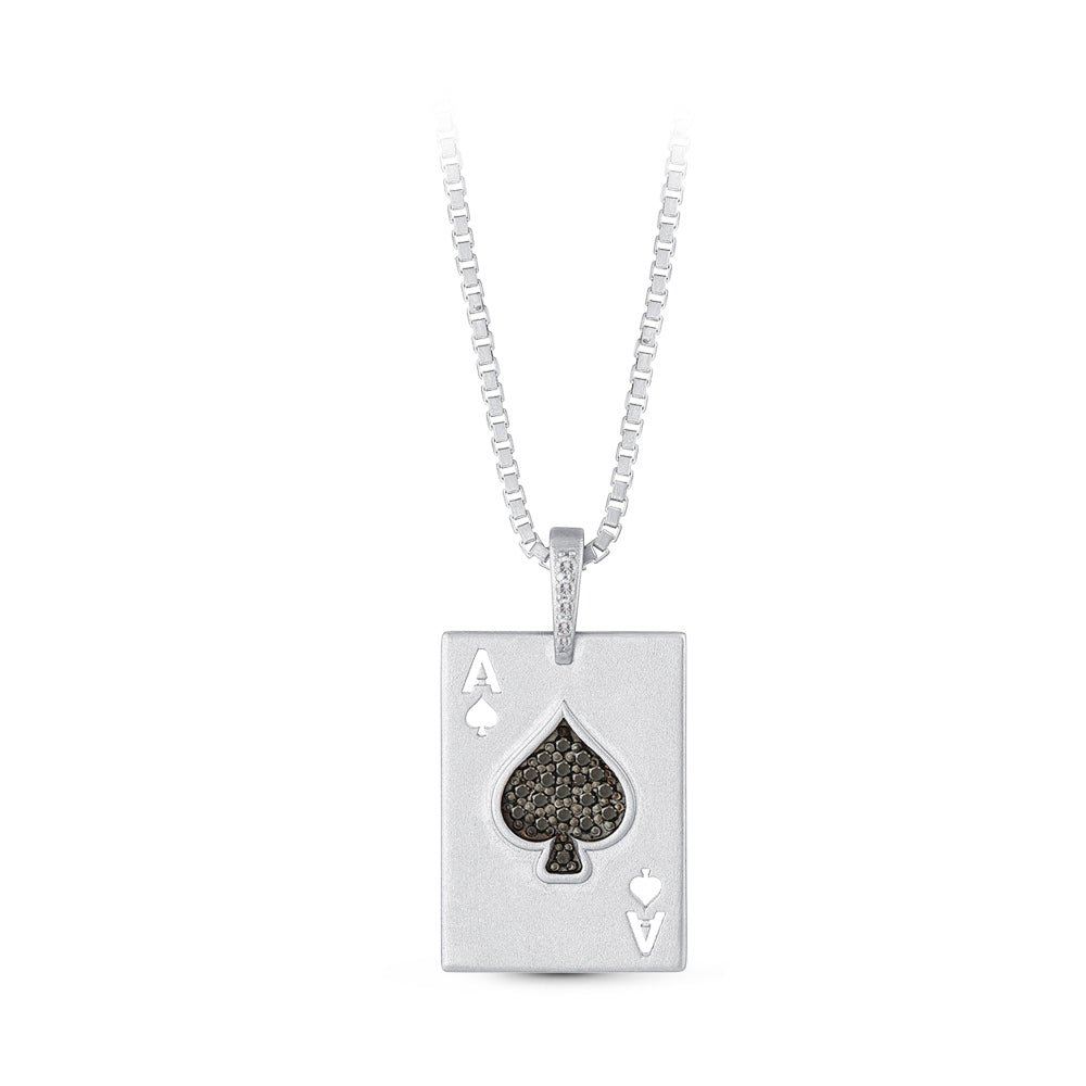 0.25 ct. Pikass Diamant Silber Halskette