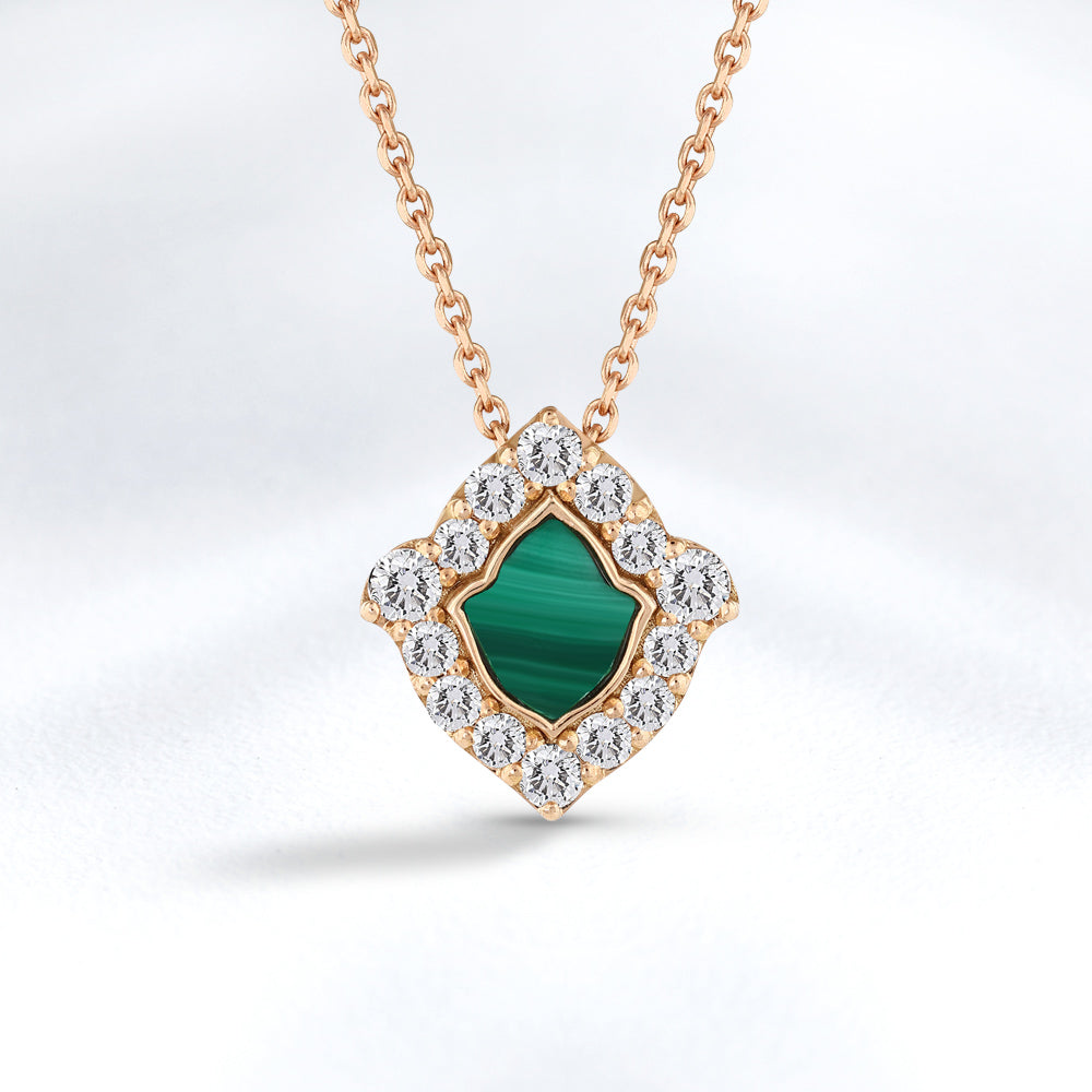0.62 ct. Tulpe Diamant Halskette