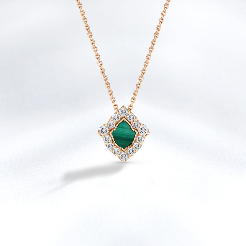 0.62 ct. Tulpe Diamant Halskette
