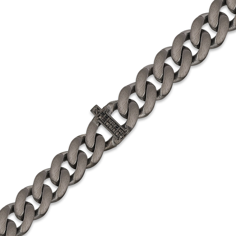 Buchstabe İ Silberarmband