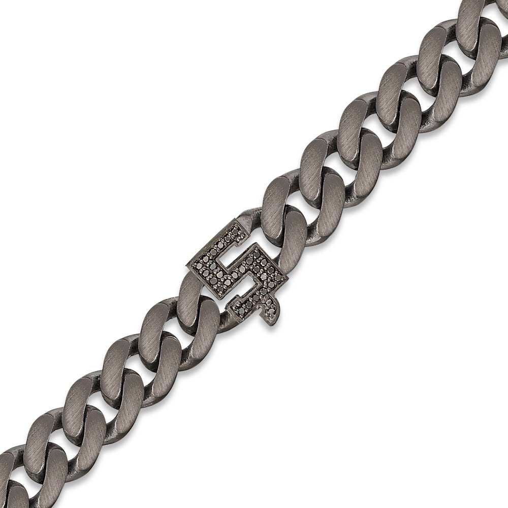 Buchstabe Ş Silberarmband
