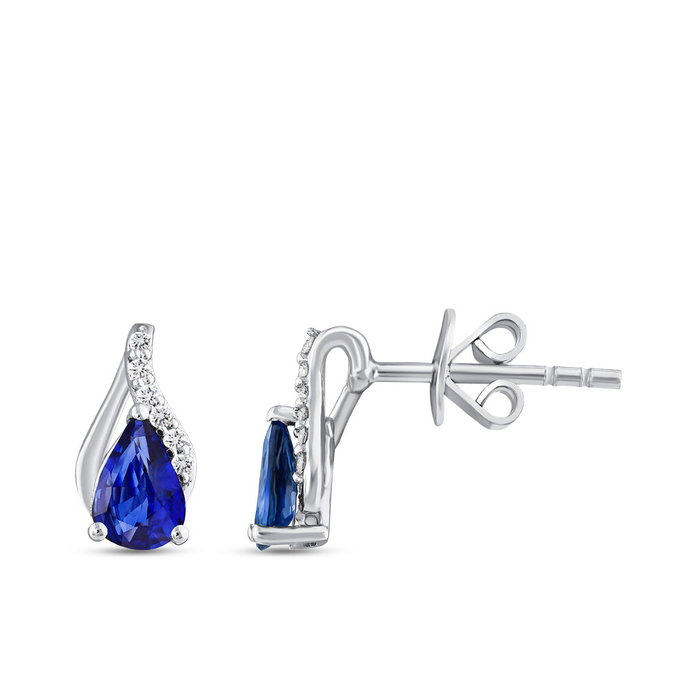 0.78 ct. Saphir Ohrstecker