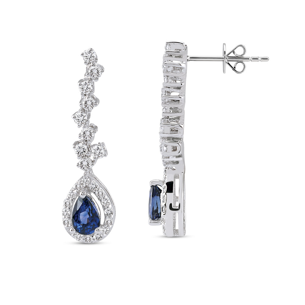 1.60 ct. Saphir Ohrringe