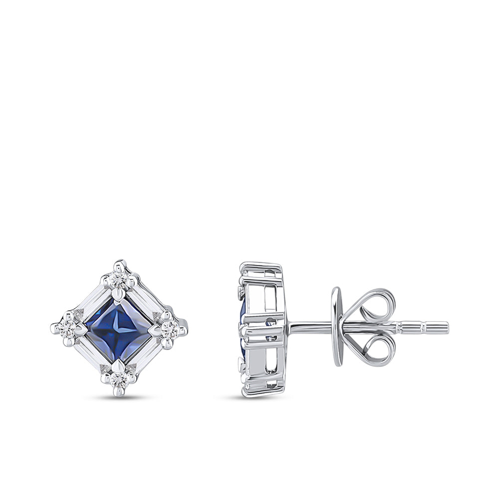0.92 ct. Saphir Ohrstecker
