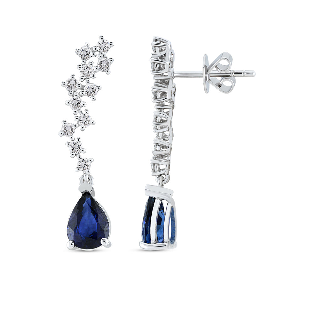 3.48 ct. Saphir Ohrringe