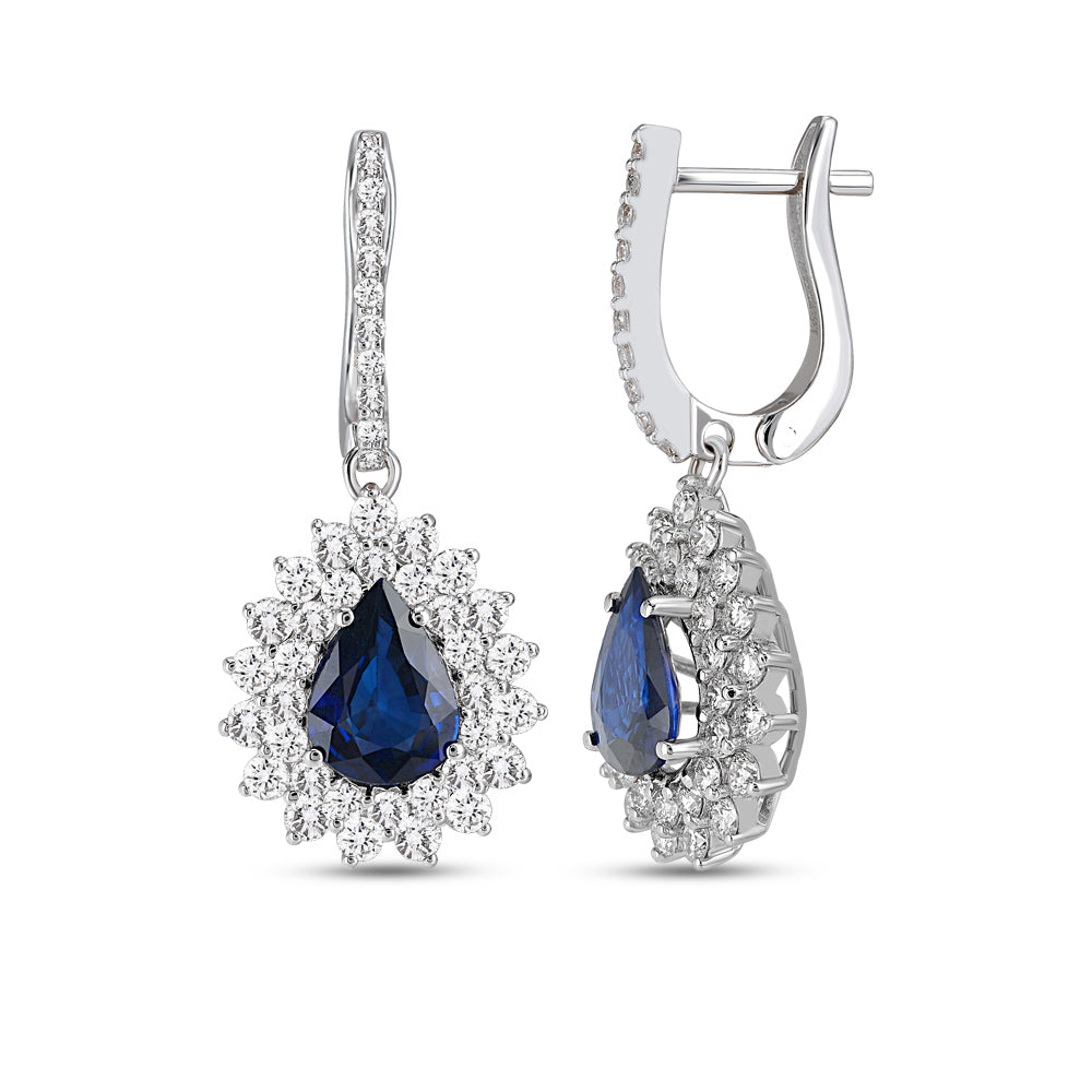 2.48 ct. Saphir Ohrringe
