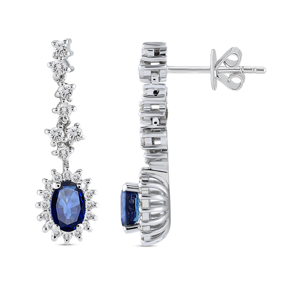 1.74 ct. Saphir Ohrringe