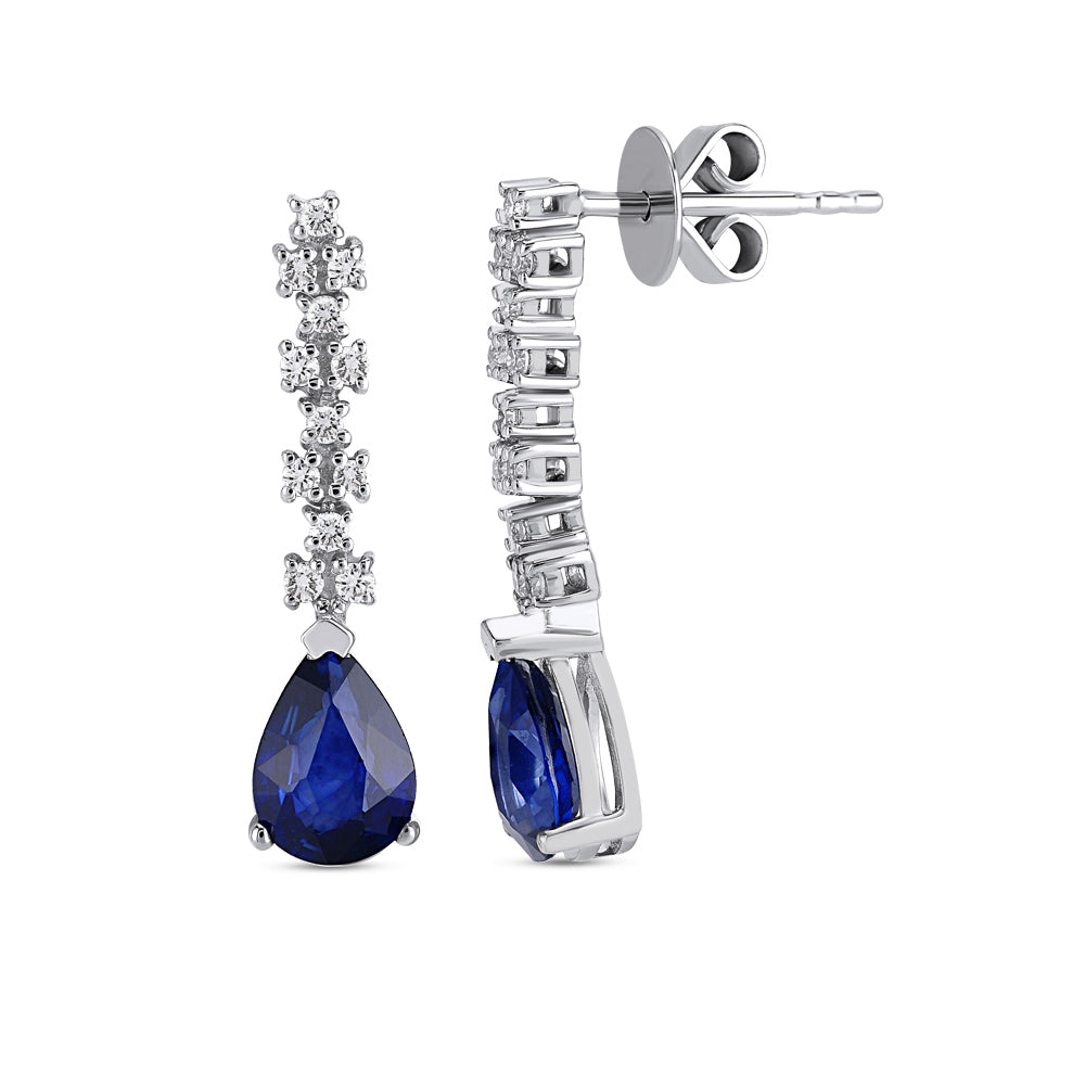 1.60 ct. Saphir Ohringe